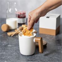 TAZZA CON MANICO IN LEGNO